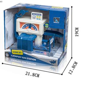 ชุดของเล่นสถานีบริการน้ำมันจำลองที่จอด<span class=keywords><strong>รถ</strong></span>ภูมิทัศน์ขนาดเล็กที่สร้างสรรค์ - Product Image 6