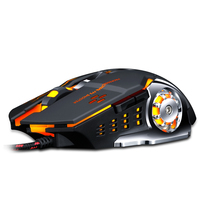 Ratón para Juegos con Cable T-WOLF V6, Profesional, Óptico LED, 3200 DPI, 6 Botones, USB, para Computadora, Portátil, PC