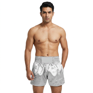 Pantalones Cortos de Boxeo y Muay Thai Personalizados de Primera Calidad, Teñidos Lisos, para Hombre, 100% Algodón, Duraderos, de Secado Rápido, Transpirables y Sostenibles - Product Image 1