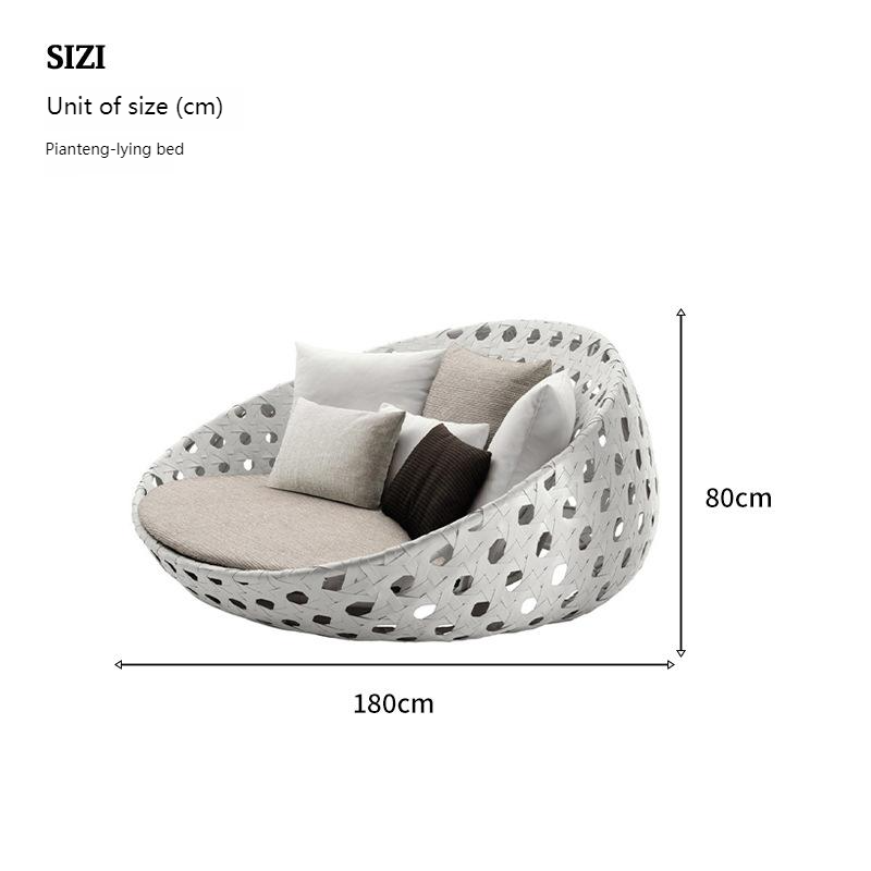 B 1.8m [upgraded aluminum alloy wide rattan]