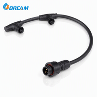 Connecteur étanche en T DREAM IP67 IP68, câble 300-500V avec conducteur en cuivre pour éclairage de tunnels et de stades