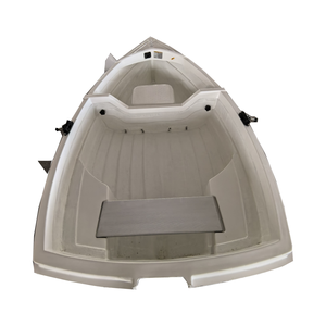 Barca in Fibra di Vetro Premium 2,7m, Barca da Pesca, Canotto Divisibile per 1/2 Persone per Lago/Fiume - Design Durevole e Leggero - Product Image 3
