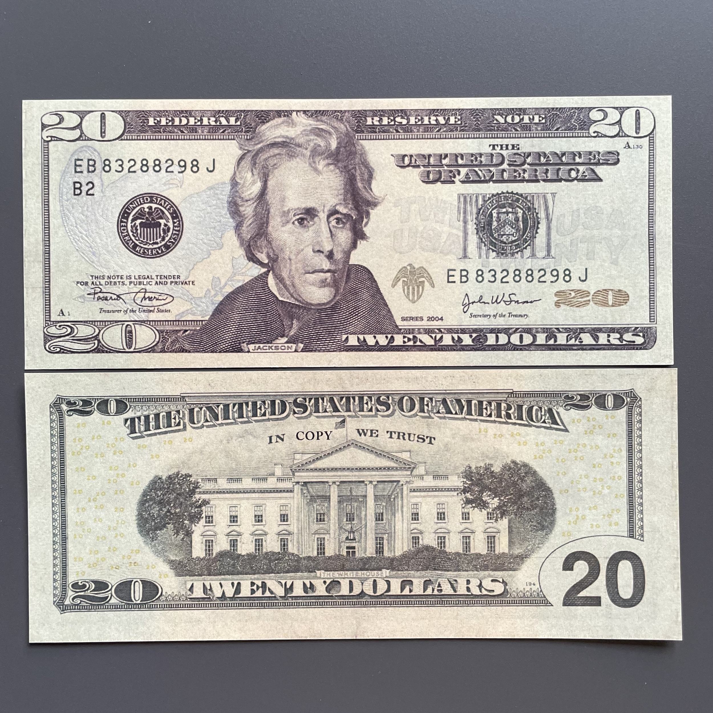 USD 20 dólares (1 paquete = 100 unidades)