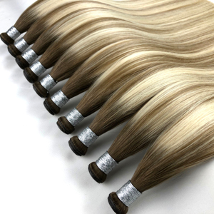 Extensiones de Cabello Ruso Virgen 100% Humano de Doble Trama, Precio de Fábrica Ruikang Genius Weft - Product Image 1
