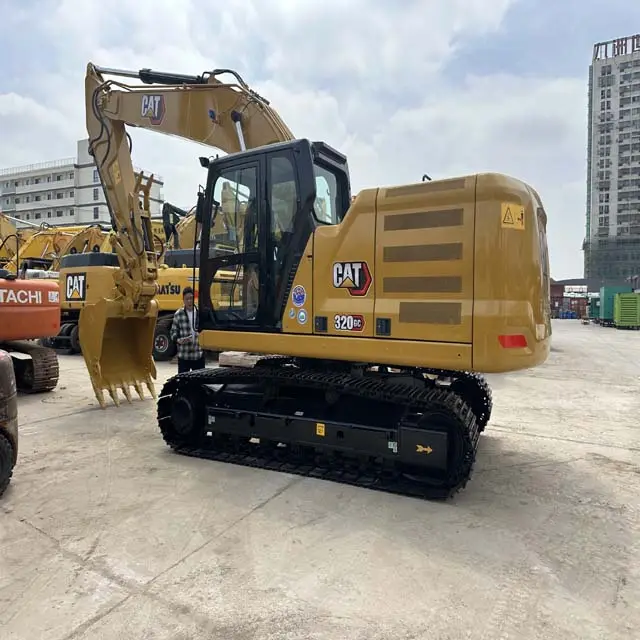 Used Cat 320GC Excavator with quick connect and thumb clip 320GX 320d2 Used Cat 320GC 320d 320d2 Japan Original for sale