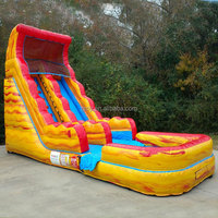 Maison gonflable commerciale pour adultes, toboggan aquatique, piscine, maison de rebond avec piscine