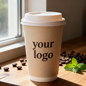 8oz 10oz 14oz 16oz 18oz 20oz Biodegradable Disposable Single and Double Layer Paper Cups Customized Logo Hot Coffee Paper Cups
