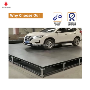 頑丈な折りたたみ式スチール合板ステージプラットフォーム、耐荷重500kg、モジュール式設計、屋外イベント向けの迅速な設置 - Product Image 2