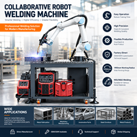 Robot Las 6 Axis Cobot Mesin Las MIG Otomatis Soldadora Maquina De Soldar Untuk Bengkel