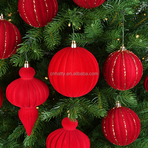 Wholesale Hatty Brand Eco-Friendly Waterproof Novelty Gifts Christmas Decoration Supplies 2026 Plastic <b>Red</b> Velvet Christmas - Product Image 2