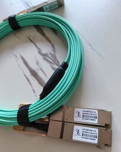 Jue Hong QSFP56 optik aktif, 200G 2*100G QSFP28 AOC kabel optik kompatibel dengan panjang 3m 5m 7m 10m 15m - Product Image 2