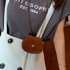 Chất Lượng Cao Mini Túi Retro Chéo Chéo Nhỏ Yên Túi Với Tai Nghe Tính Năng New Mini Da Móc Chìa Khóa - Product Image 1