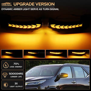 2 Luces LED Dinámicas de Señal de Giro para Espejos Retrovisores Laterales, Intermitentes para Toyota Fortuner Hilux Innova 2016+, Color Ámbar, Blanco y Azul - Product Image 3