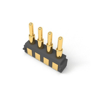 Conector pin Pogo de montaje lateral horizontal 4P | 2A de alta corriente | para auriculares/teclado/sonda de iluminación - Product Image 1