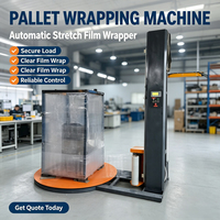 Machine d'emballage de palettes en film étirable semi-automatique certifiée CE, facile à utiliser pour l'entrepôt