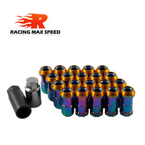 Tuercas de Rueda de Acero Neo Cromado R40 Estilo Racing con Bloqueo Antirrobo para Honda Toyota Mitsubishi Hyundai Mazda Kia Subaru Suzuki - Product Image 5