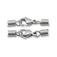 Clips de cordon en cuir, acier inoxydable, or, personnalisé, 12 pièces, extrémités de sertissage, fermoir à griffe, chaîne d'extension pour la fabrication de bracelets