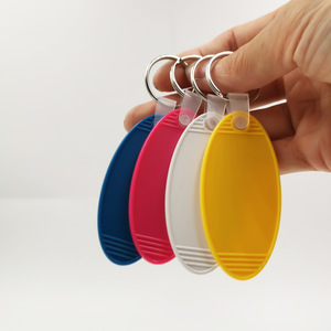 Tùy chỉnh in logo nhựa motel Keychain cá nhân nóng bán elliptic Acrylic trống dấu ấn motel Keytag cho khuyến mãi - Product Image 6
