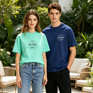 Camiseta de Punto con Estampado de Serigrafía y Bordado con Patrón, Estilo Nuevo, de Alta Calidad, 100% Algodón, Formal, Talla Grande - Product Image 1