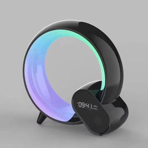 Smart Night Lamp Bt <b>Wireless</b> Speaker Built-in Microphone for Kid Bedroom Bedside Wake Alarm Clock Atmosphere <b>Light</b> 5W - Product Image 4