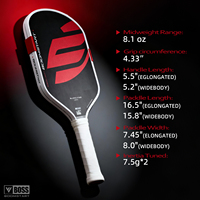 Raquette de padel en mousse Project Boom 2025, noyau en mousse EPP, raquette de pickleball, bâton de pickleball, raquette de pickleball Truefoam