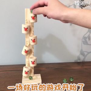 Baby Montessori Clown Muster Holzblöcke <span class=keywords><strong>Baum</strong></span> Marmor Ball Run Track Spiel Kinder Intelligenz Lernspiel zeug Kinder Geschenke - Product Image 5