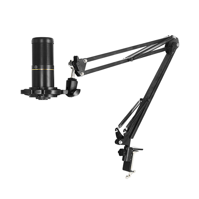 High Quality Podcast Recording 48V Large Diaphragm XLR Condenser Microphone for Studio Mic Podcasting Music Record Streaming
