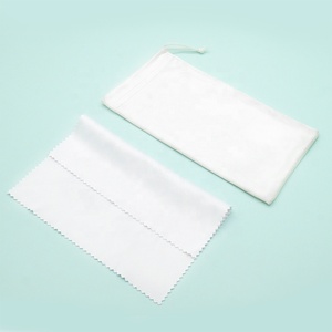 Wholesale Certificated Black White Recycled RPET Microfiber Eyeglass Cleaner <strong>Glasses</strong> <strong>Cleaning</strong> Sunglasses <strong>Cloth</strong> Custom Logo - Product Image 3