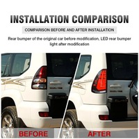 Feux arrière LED HETOP pour Toyota Prado 2003-2009, feux de jour (DRL), feux stop et clignotants, accessoires Plug and Play