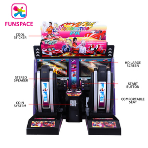 Vente chaude Amusement Funspace Coin Operated Arcade Car Racing Machine de jeu vidéo à deux joueurs Jeu de course - Product Image 2