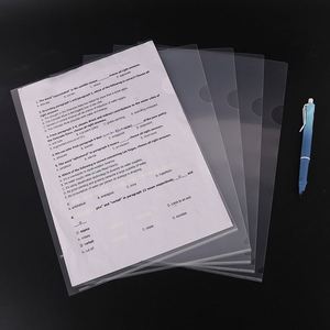 Factory Direct A4 Size L-Shape <b>Document</b> <b>Holder</b> Clear PP Sheet Protector With Logo Printed PVC Folder Pattern - Product Image 2