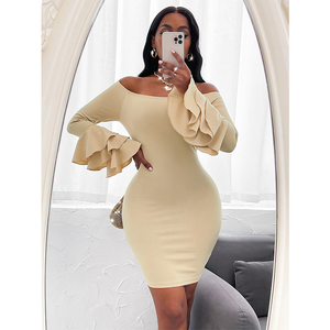 Robes à manches évasées pour femmes, haute qualité et <span class=keywords><strong>bon</strong></span> <span class=keywords><strong>prix</strong></span> - Product Image 2