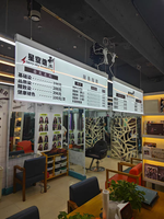 Cadre photo lumineux décoratif ultra-fin en aluminium et acrylique avec rétroéclairage LED pour usage commercial