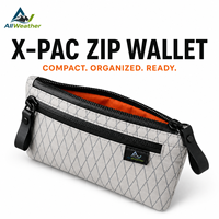 Dompet X-PAC Berkualitas Tinggi Tahan Air Bahan Nilon Unisex Tas Tangan Minimalis Motif Huruf Multifungsi Penyimpanan Peralatan Ber-resleting