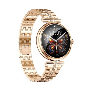 1.28 Inch Màn Hình AMOLED <span class=keywords><strong>Smartwatch</strong></span> Đối Với Phụ Nữ Nhịp Tim Huyết Áp Oxy Của Phụ Nữ Theo Dõi Sức Khỏe Của Bt Cuộc Gọi Thông Minh Đồng Hồ AK73 - Product Image 3