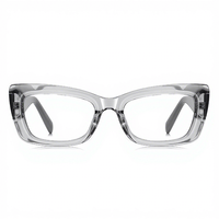 Nouvelle Arrivée 2254 – Lunettes Anti-Lumière Bleue à Monture Épaisse et Bordure Fine, Branches Larges, Verres PC, Design Géométrique Européen