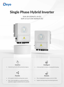 อินเวอร์เตอร์พลังงานแสงอาทิตย์แบบไฮบริด Deye SUN-3K-SG04LP1-24-EU 3kw 24V wifi IP65 สำหรับใช้ในบ้าน - Product Image 5