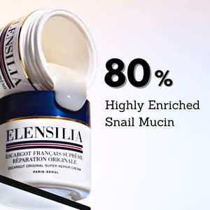 Crema Facial Hidratante Súper Reparadora de Caracol Elensilia 1.76 Oz Todo en Uno para Uso Nocturno para Todo Tipo de Piel Cuidado de la Piel Coreano - Product Image 2