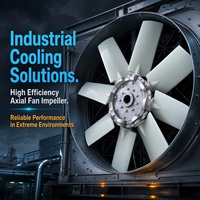 Pale de ventilateur axial en nylon haute résistance à grand volume d'air et diamètre personnalisé pour moteurs, unités moteur, moteurs diesel