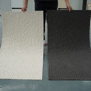 Azulejo de pizarra translúcida fina apilada natural Hoja de chapa de piedra flexible Azulejo Pinturas de pared exterior - Product Image 1