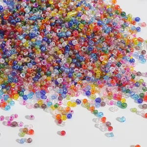 Yiwu Wholesale 2mm 3mm 4mm Colorful Glass Seed Beads Loose Waist Beads DIY Fashion Jewelry Bracelet Necklace Making Supplier