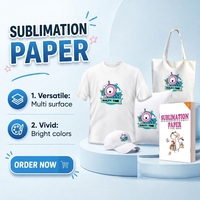 Papier de transfert thermique format A4, meilleur vendeur, pour sublimation, vente en gros, fabricant