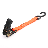 Producto caliente 1 "Cargo Amarre Trinquete Amarre Cinturón S Gancho Mango de goma Motocicletas Correa de trinquete