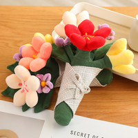 Jouets en peluche en forme de bouquet de fleurs, 12 cm/29 cm, rembourrage en coton PP écologique, décoration d'intérieur, poupée en peluche personnalisée, vente en gros