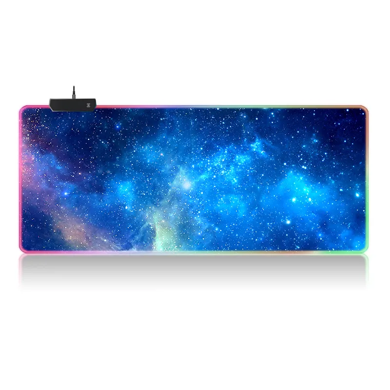 미끄럼 방지 고무 자료 사용자 정의 게임 조명 무선 RGB 마우스 패드 LED Mousepad 2022