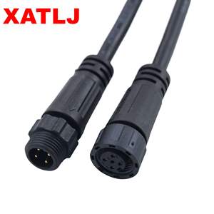 Xatlj m12 sies2 3 4 5 6 7 8 2 + 3 2 + 4 ליבה y הצורה הגברית נקבה butt + 5a ce etl UL94V-0 ip67 - Product Image 5