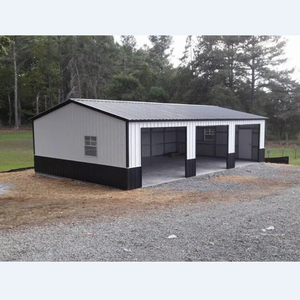 Kits de construction modernes <span class=keywords><strong>en</strong></span> acier préfabriqué pour abris industriels, entrepôts à faible coût, garages de stockage pour camions - Product Image 5