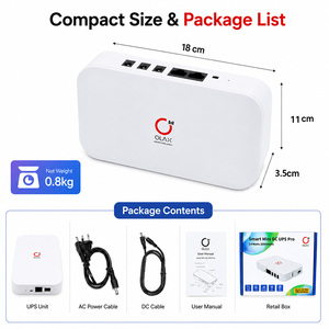 Olax in Stock POE UPS แบตเตอรี่สำรองไฟ D8-1 20000mAh ลิเธียม แบตเตอรี่สำรองไฟแบบต่อเนื่อง D8 - Product Image 2