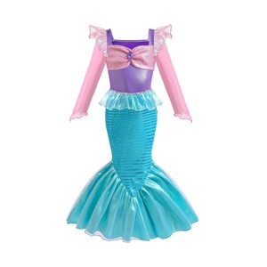 HIPPO KIDS Princess Inspirierte Meerjungfrau Schwanz Kleidung Party kleider für Mädchen Mix Styles Meerjungfrau Kleid für Kinder Mädchen - Product Image 1