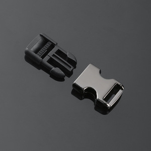 Side Release Buckle Zinc Alloy Gunmetal Black Silver Durable For Bags Adjustable <b>Webbing</b> Hardware Accessory - Product Image 2